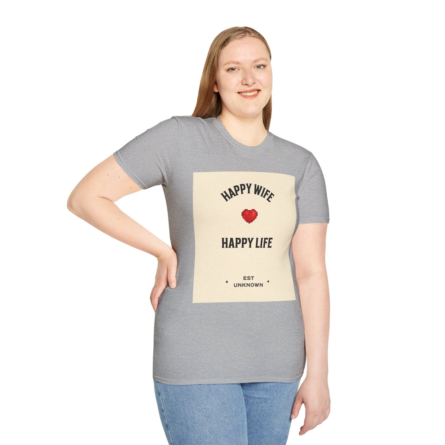 HAPPY WIFE / HAPPY LIFE  (T-SHIRT)