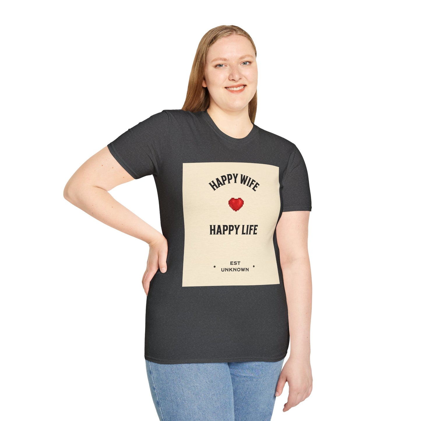HAPPY WIFE / HAPPY LIFE  (T-SHIRT)