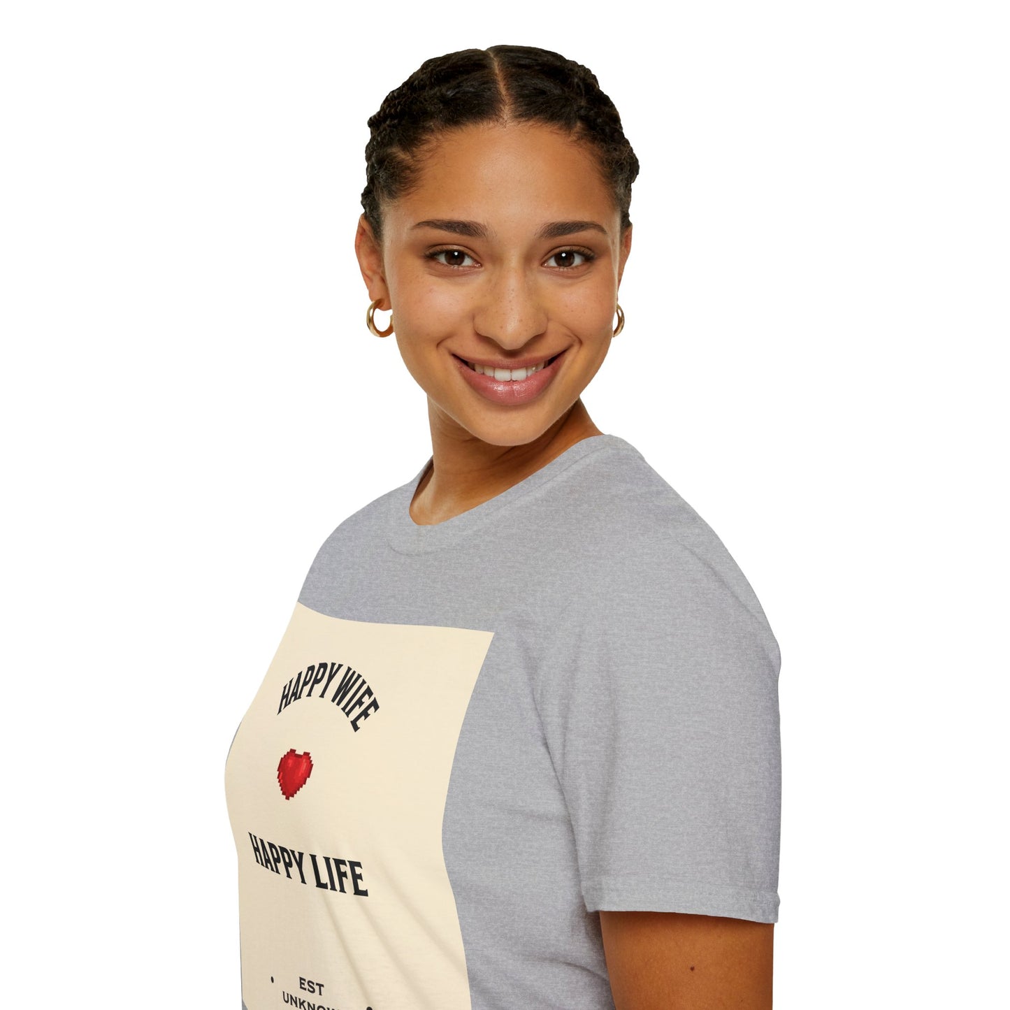 HAPPY WIFE / HAPPY LIFE  (T-SHIRT)
