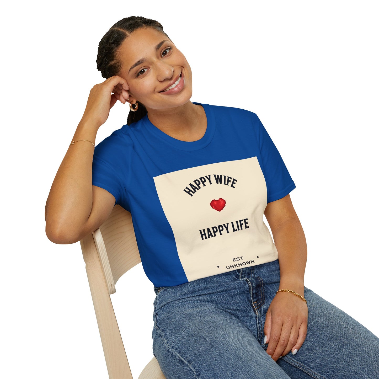 HAPPY WIFE / HAPPY LIFE  (T-SHIRT)
