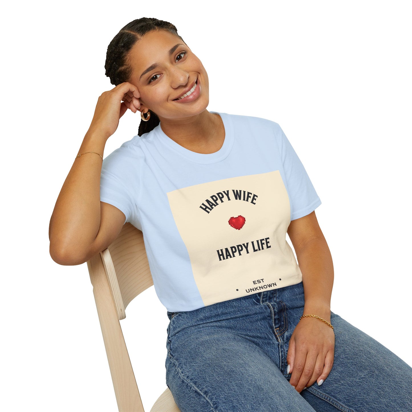 HAPPY WIFE / HAPPY LIFE  (T-SHIRT)