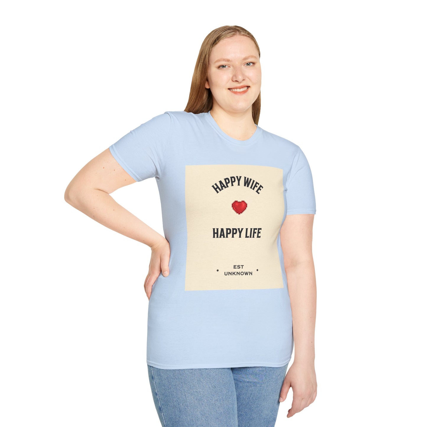 HAPPY WIFE / HAPPY LIFE  (T-SHIRT)