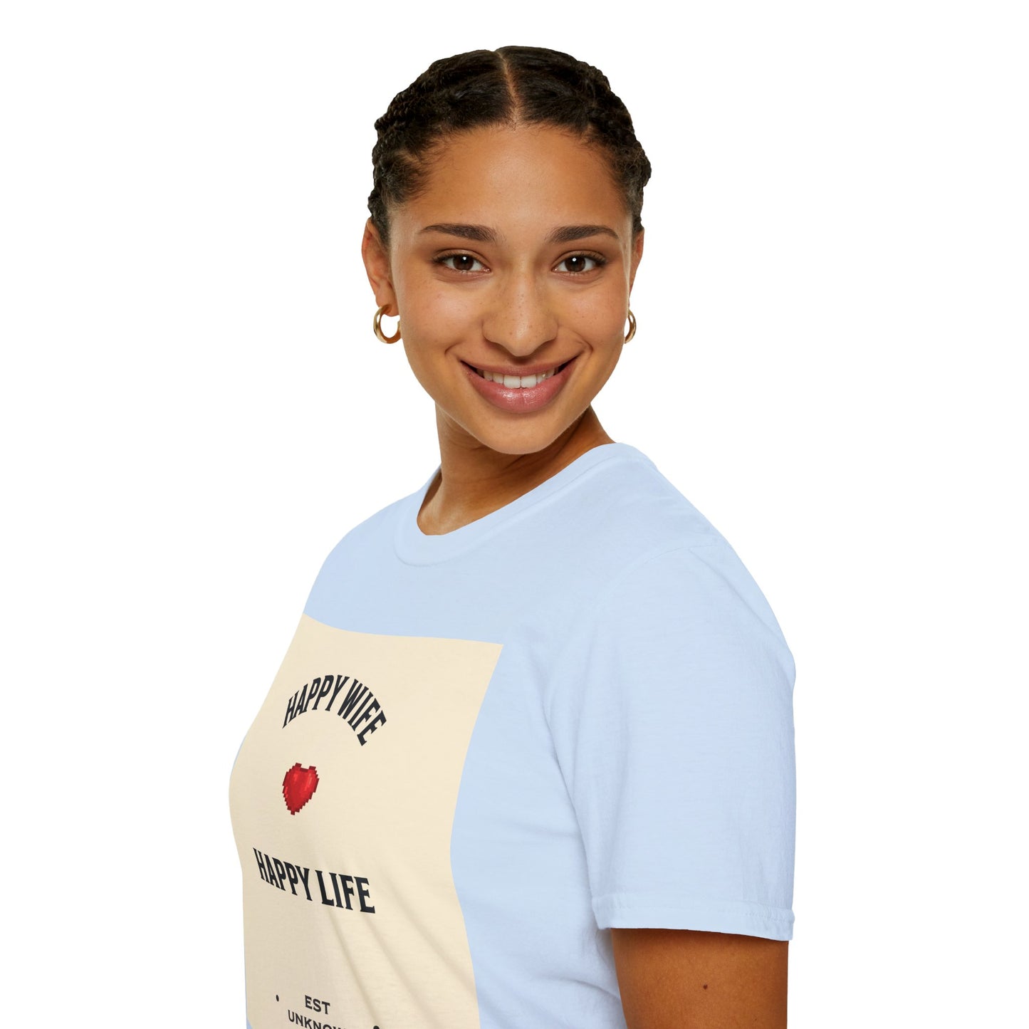 HAPPY WIFE / HAPPY LIFE  (T-SHIRT)