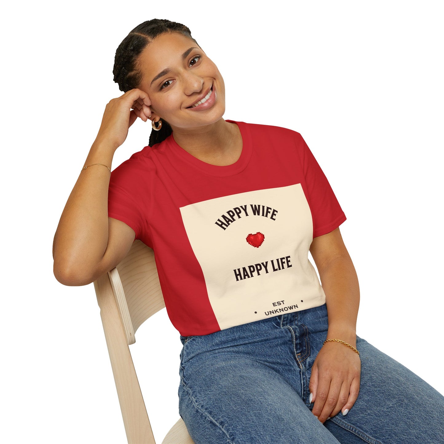 HAPPY WIFE / HAPPY LIFE  (T-SHIRT)