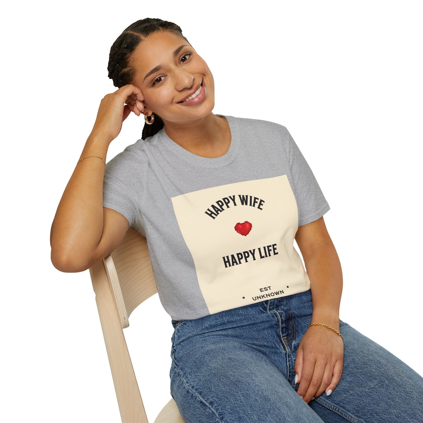 HAPPY WIFE / HAPPY LIFE  (T-SHIRT)