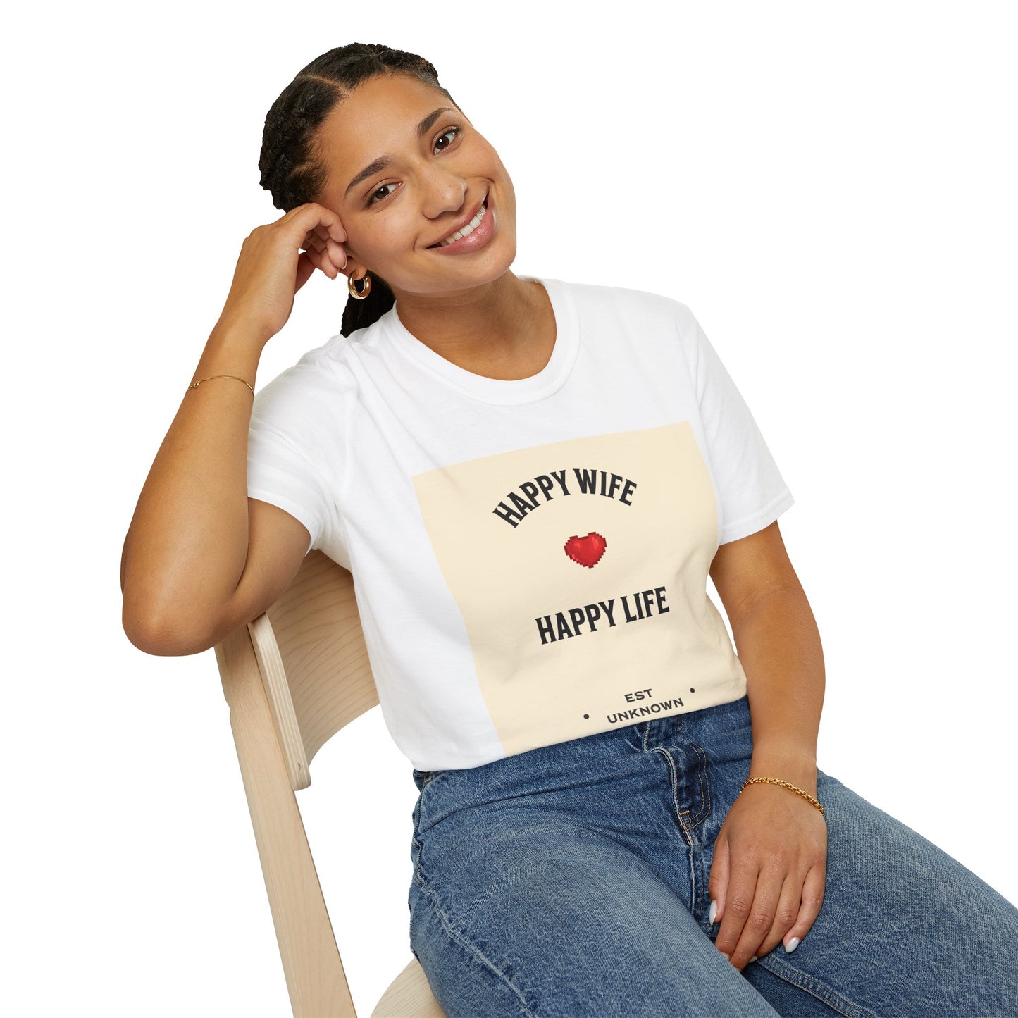HAPPY WIFE / HAPPY LIFE  (T-SHIRT)