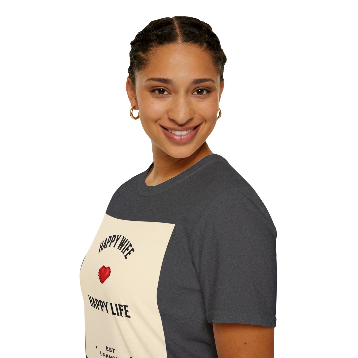 HAPPY WIFE / HAPPY LIFE  (T-SHIRT)