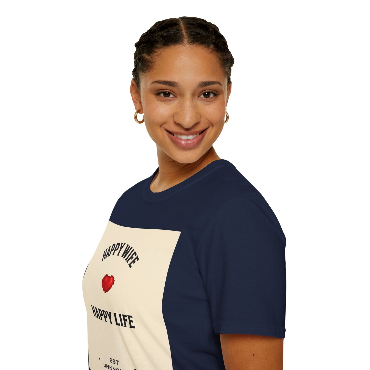 HAPPY WIFE / HAPPY LIFE  (T-SHIRT)