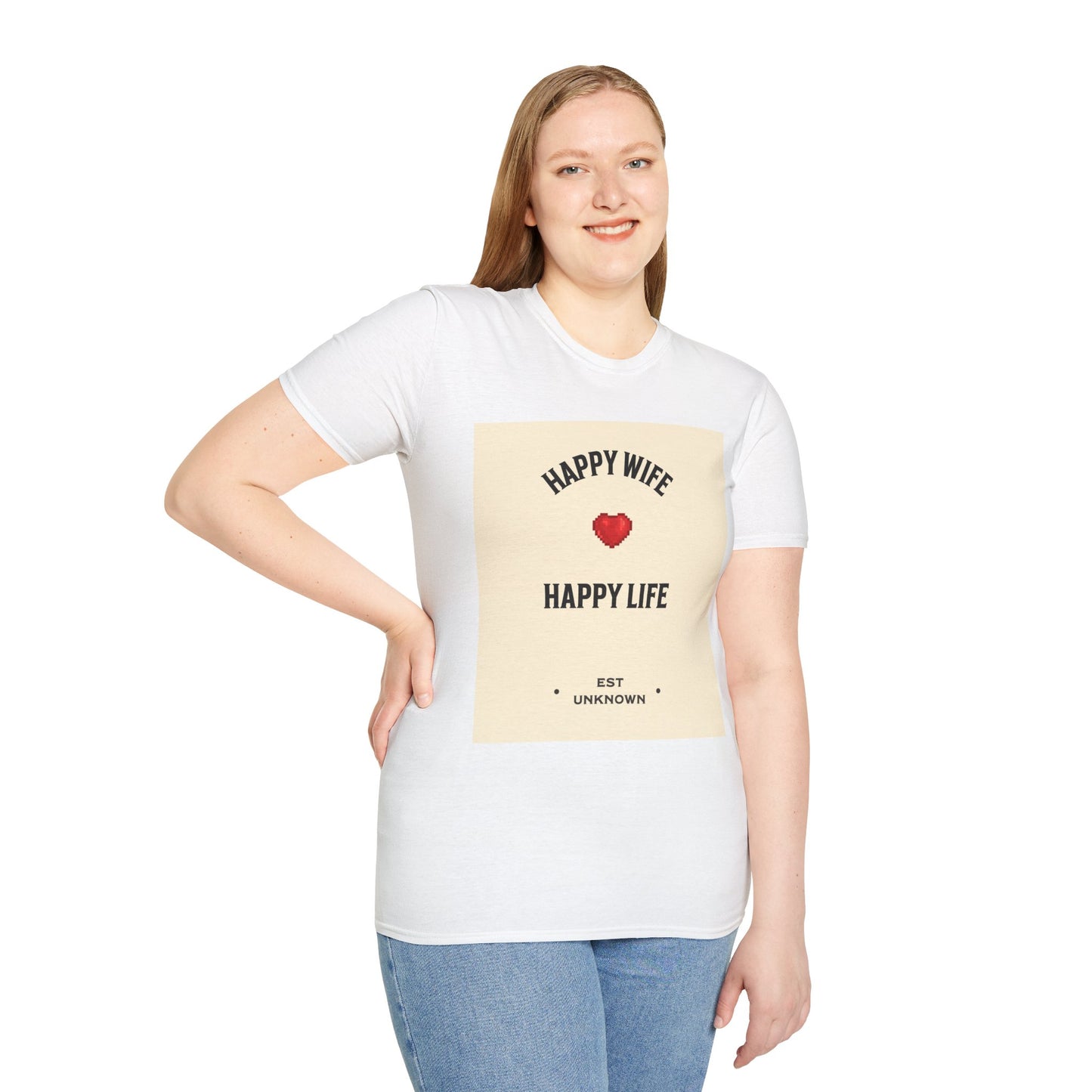 HAPPY WIFE / HAPPY LIFE  (T-SHIRT)