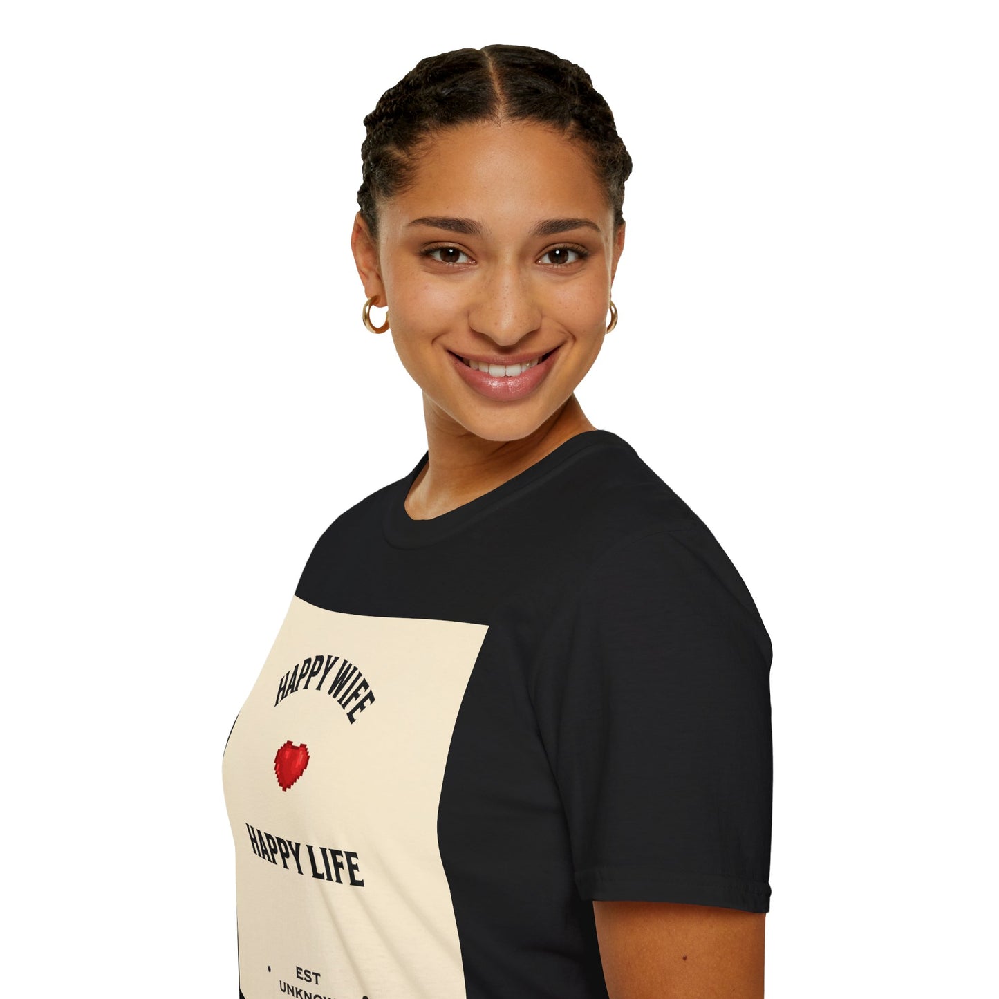 HAPPY WIFE / HAPPY LIFE  (T-SHIRT)