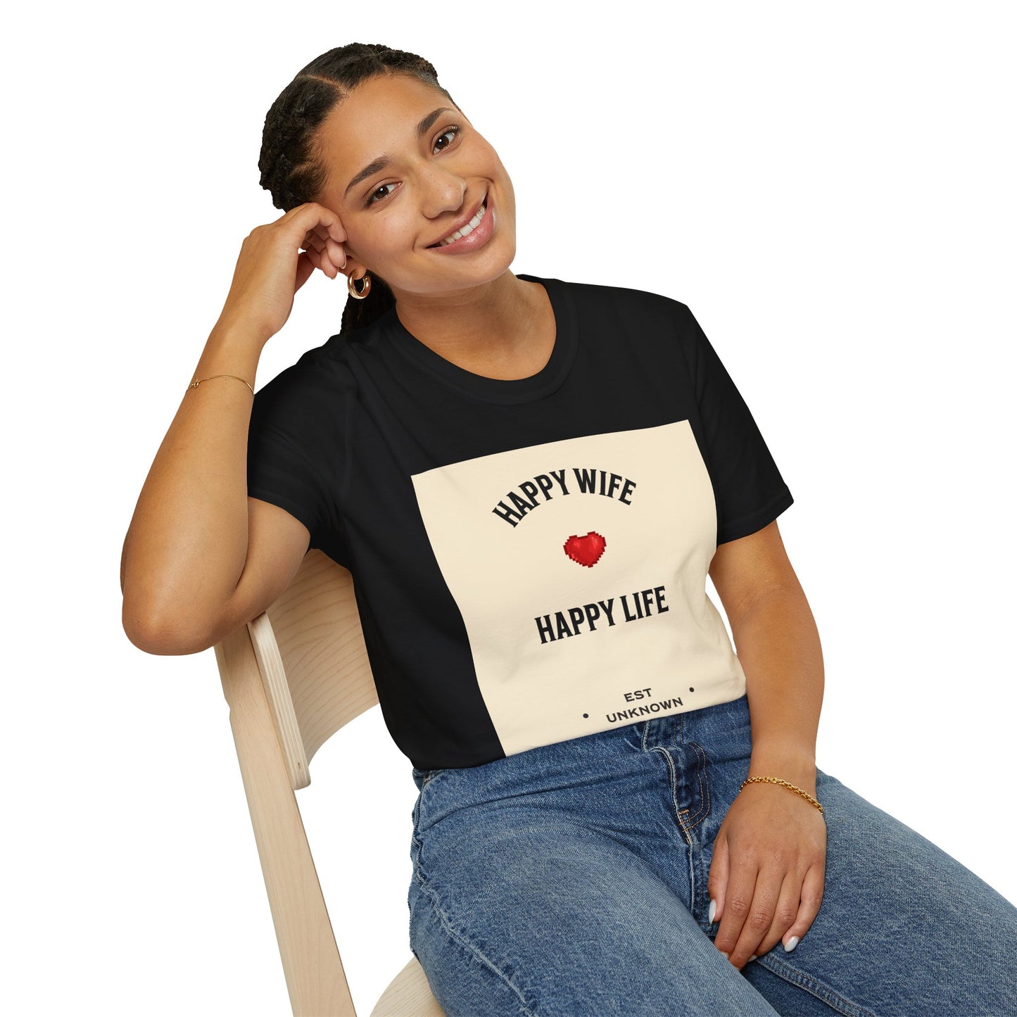 HAPPY WIFE / HAPPY LIFE  (T-SHIRT)