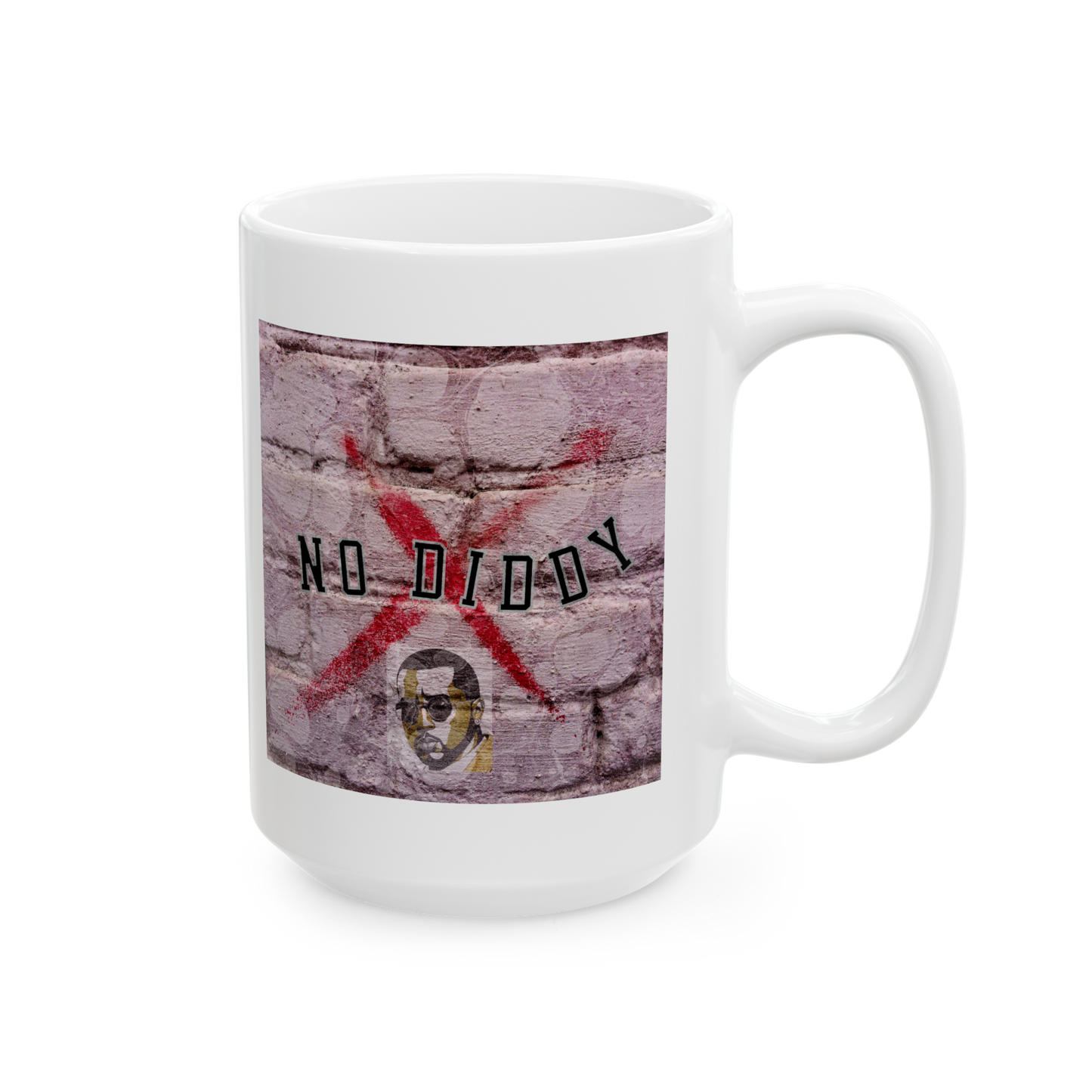 "NO DIDDY" (brick) COFFEE MUG (15oz)